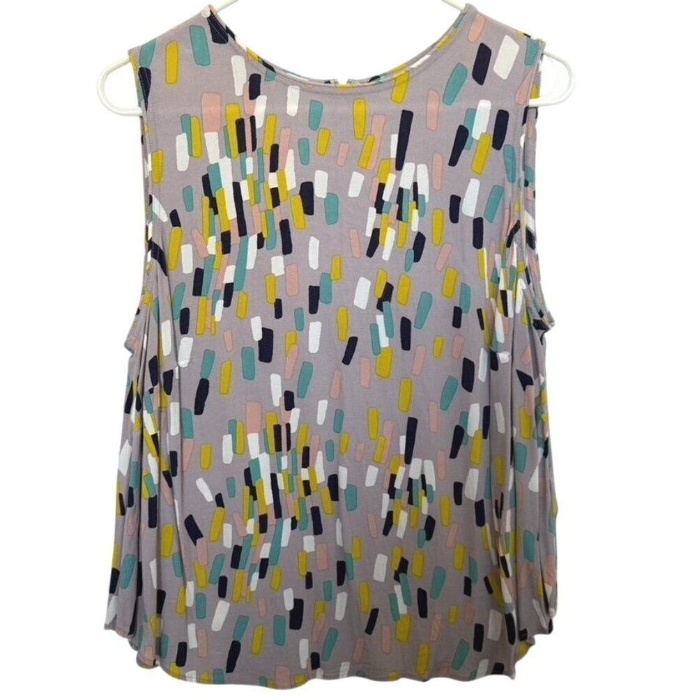 Boden Print Top, Partially Zips Down the Back, US14/UK18, WA700, 100% Viscose